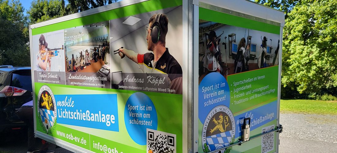 Mobile Lichtschießanlage zur Mitgliedergewinnung